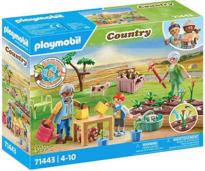 Playmobil® Konstruktions-Spielset Idyllischer Gemüsegarten bei den Großeltern (71443), Country, (69 St), teilweise aus recyceltem Material; Made in Europe