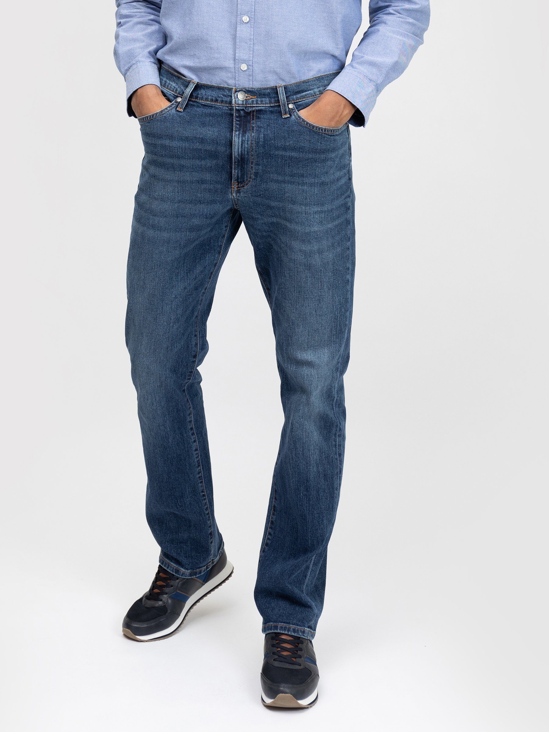 BIG STAR (1-tlg) Straight-Jeans blau TRENT