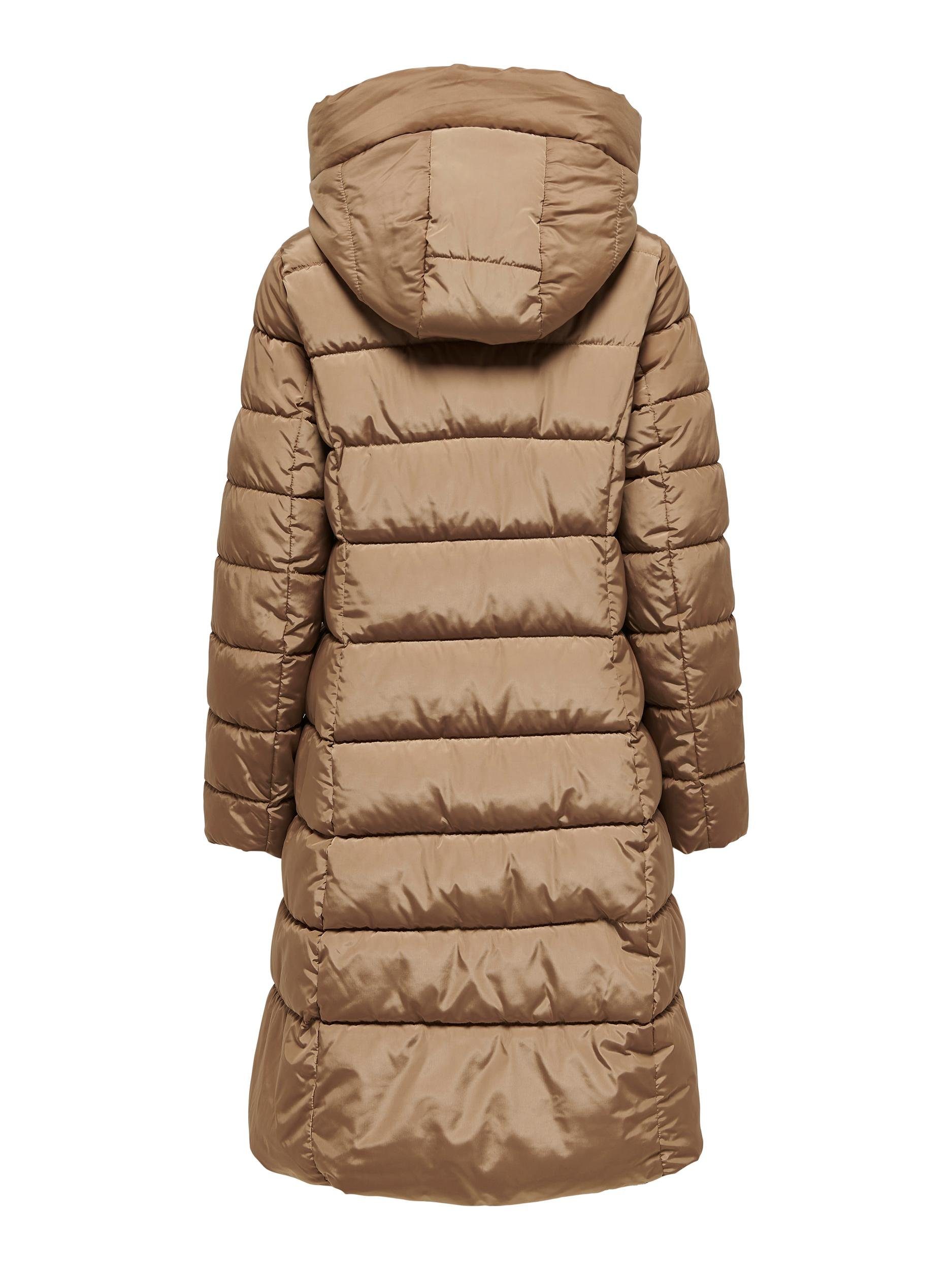 LONG ONLY Steppmantel Toasted PUFFER mit Kapuze X Coconut COAT ONLTINA OTW