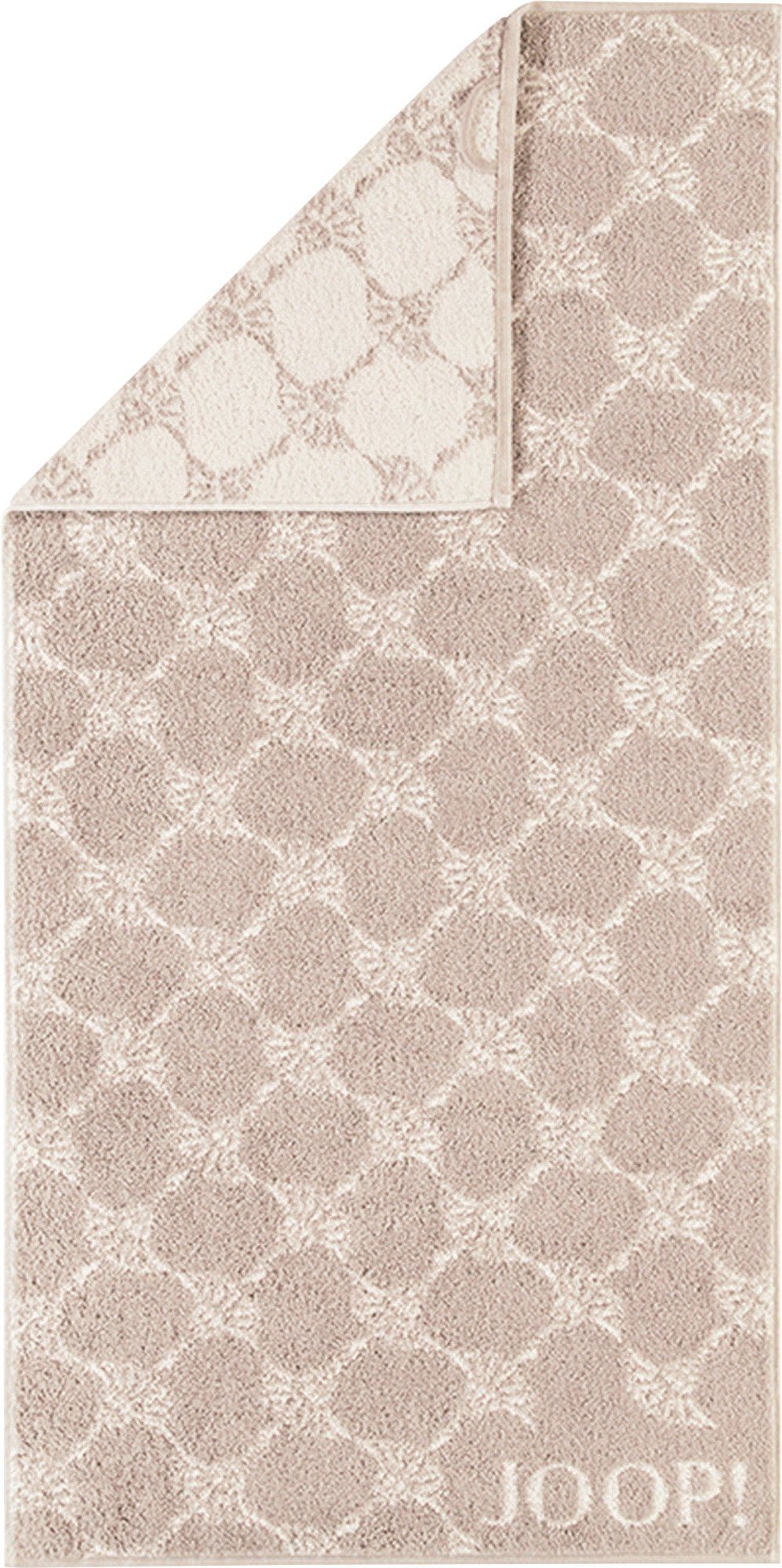 Joop! Duschtuch Duschtuch "Classic Cornflower", Frottier (1-St), Walk-Frottier gemustert beige