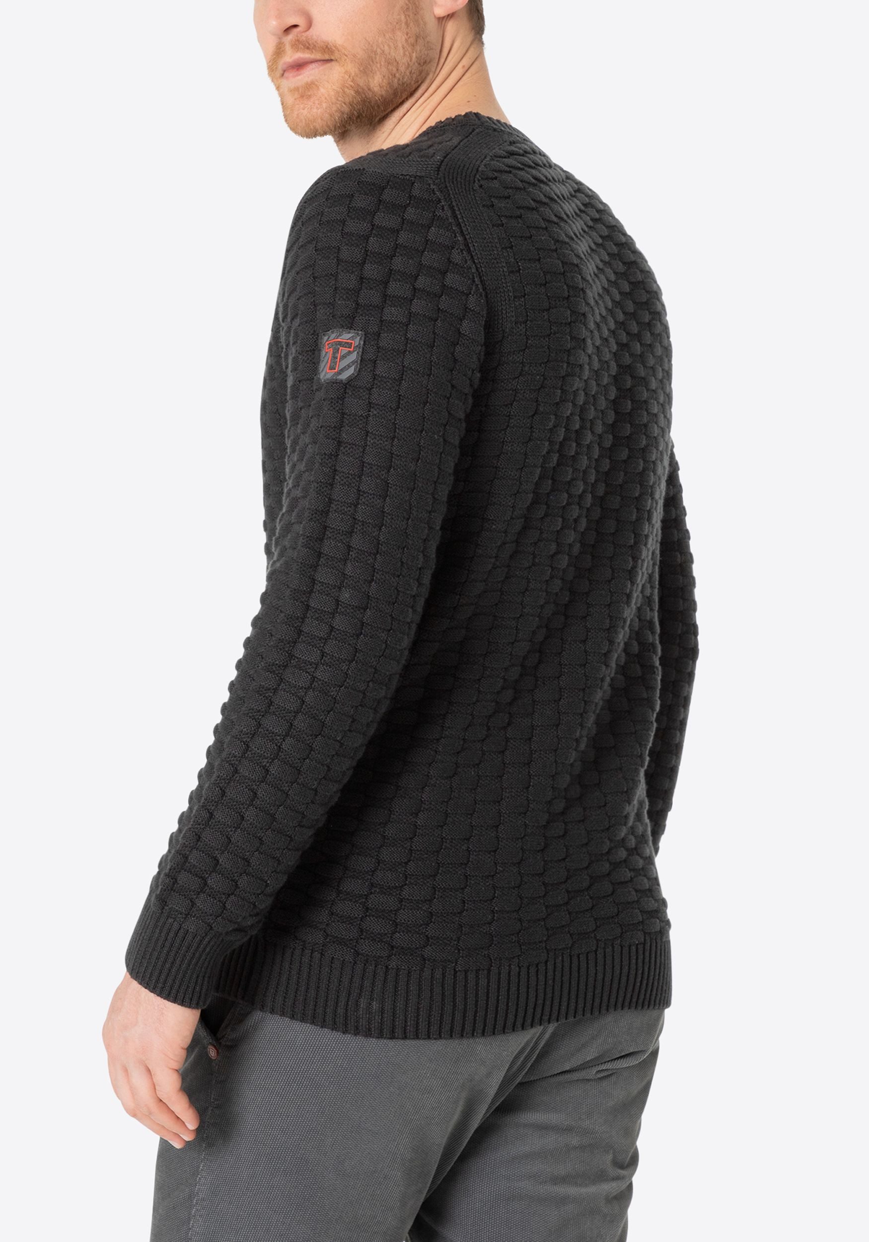 TIMEZONE Strickpullover Strickpullover Rundhals 3D Muster günstig online kaufen