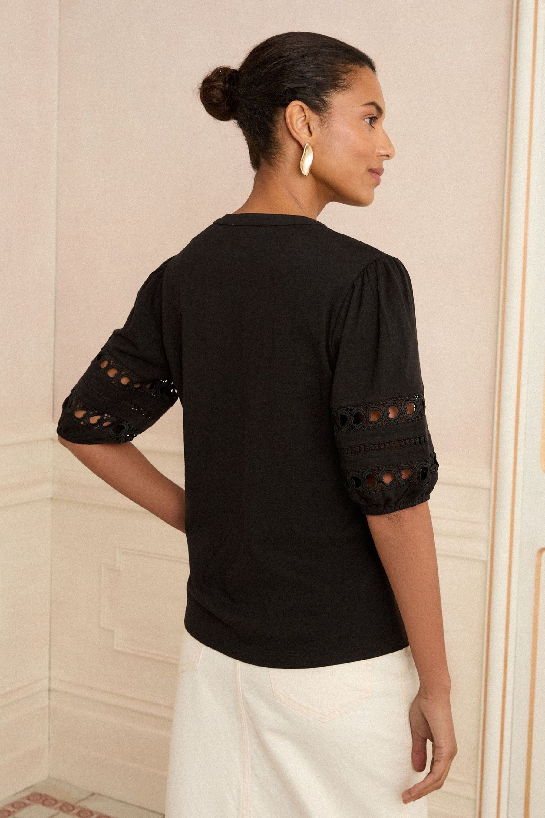 Love & Roses V-Shirt Love & Roses T-Shirt mit V-Ausschnitt, Regular (1-tlg)