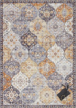 Teppich Kashmir Ghom, ELLE DECORATION, rechteckig, Höhe: 5 mm, Orientalisch, Orient, Kurzflor, Vintage, Wohnzimmer, Schlafzimmer