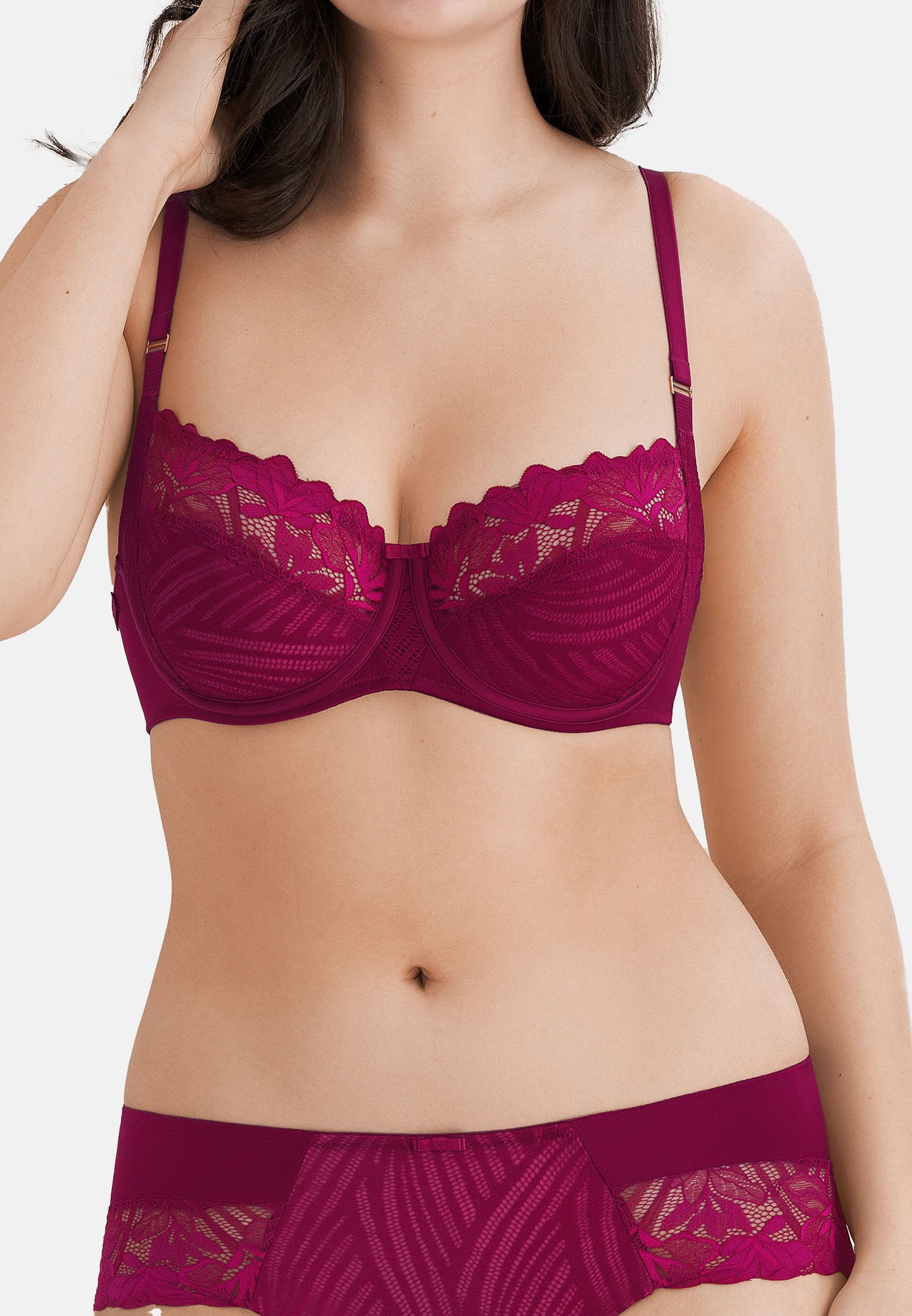 Conturelle Bügel-BH Florentine (1-tlg) Bügel-BH - Florale Spitze, Angenehmer Halt, Raffinierter Schnitt