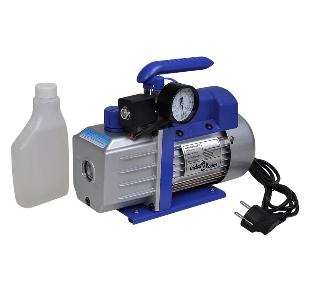 Thumbnail - vidaXL Kompressor, Vakuumpumpe Einstufig mit 4-Wege-Verteiler-Manometer Set