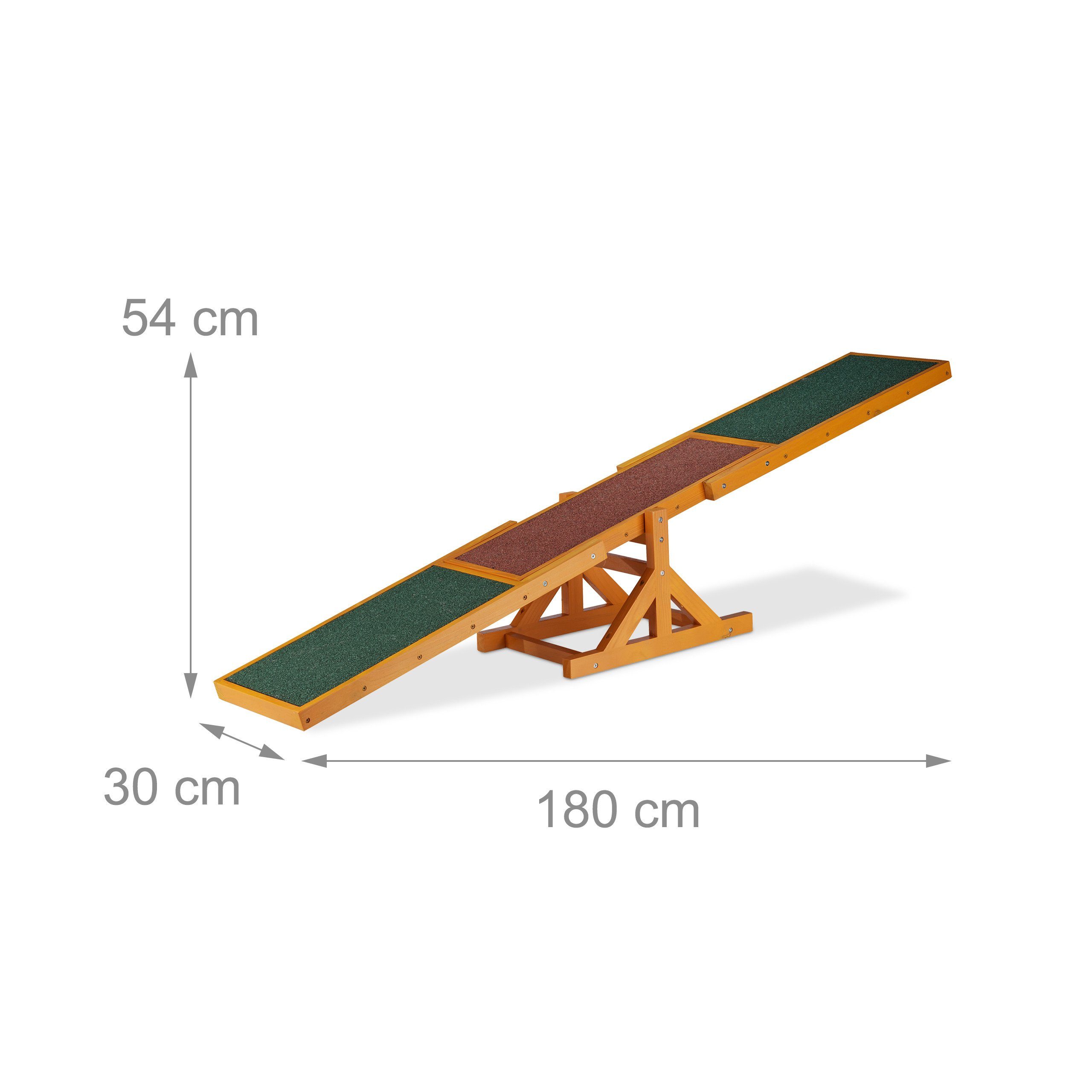 relaxdays Tier-Wippe Dog Agility Wippe, Holz