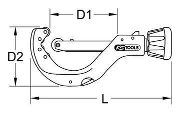 KS Tools Rohrschneider, Automatik-Rohrabschneider für Kupferrohre, 50-140 mm