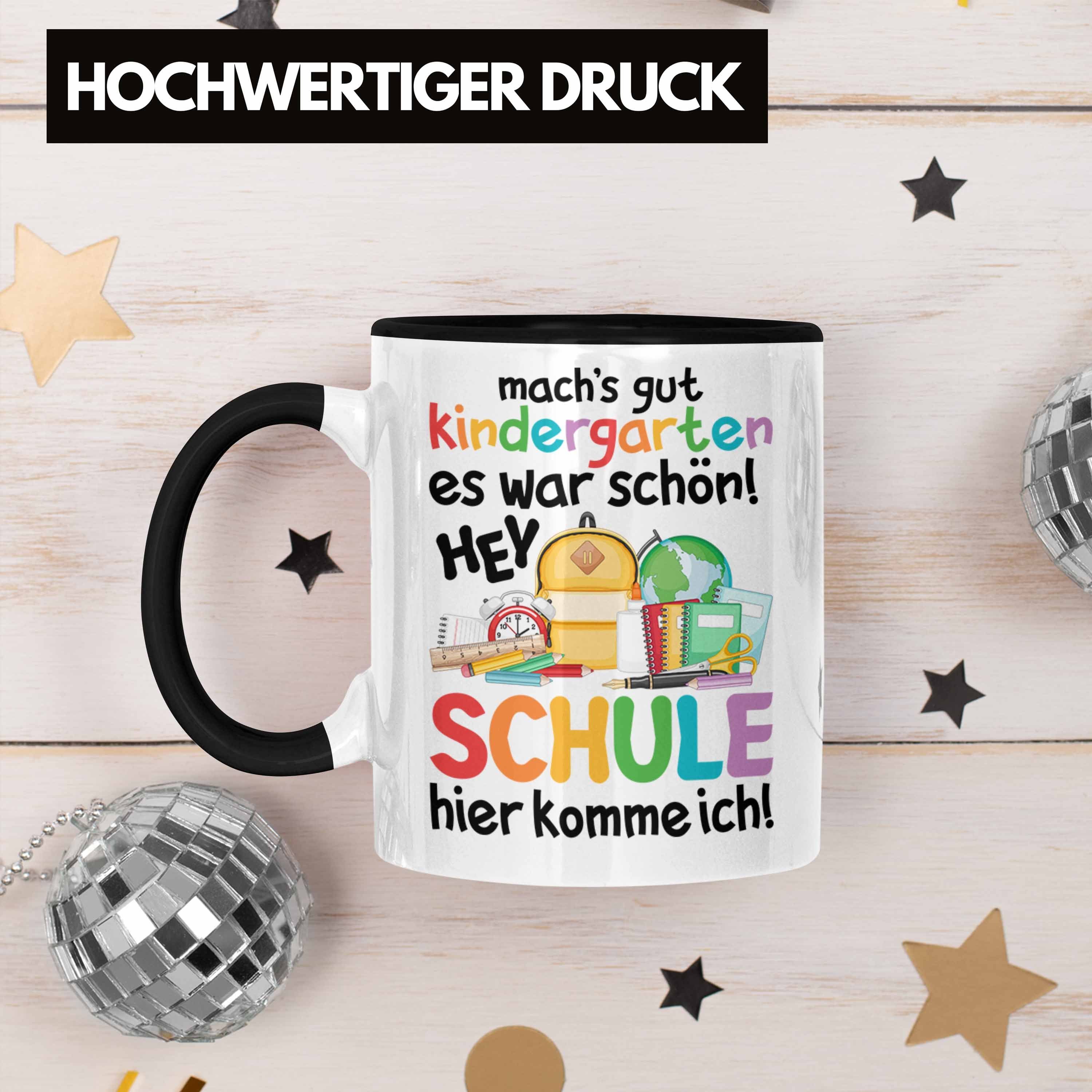 Erster Tasse Geschenk Junge Schulkind Einschulung Schuleinführung Schwarz Trendation Schulanfang Geschenkidee Mädchen Trendation Schultüte 2022 Tasse Schulstart - Schultag