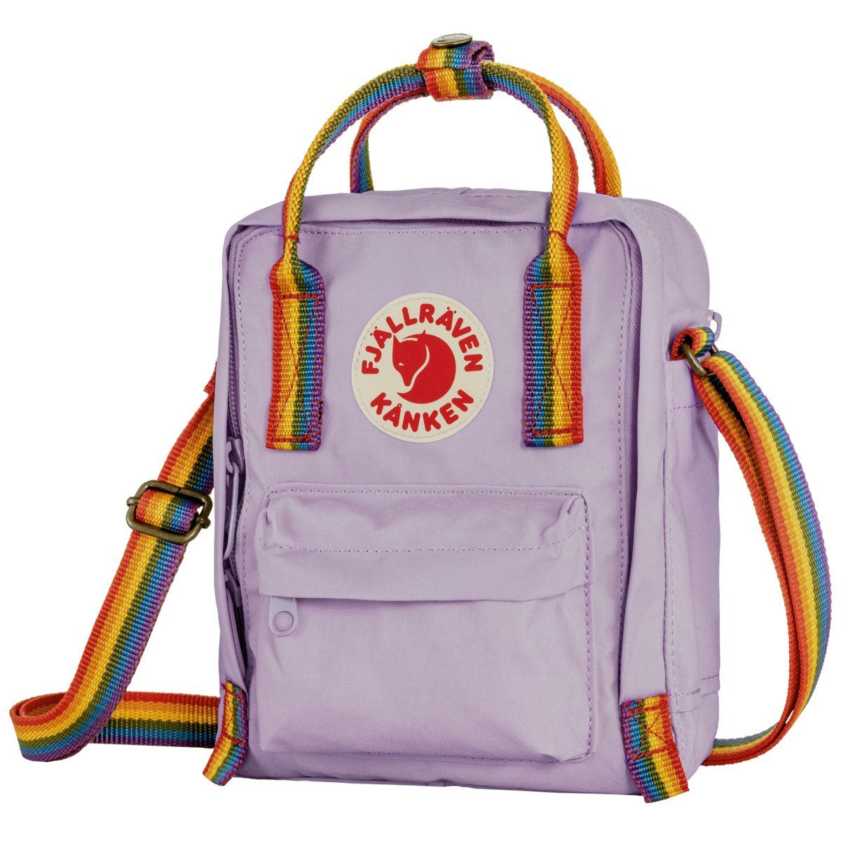 Fjällräven Kånken Rainbow Sling – Unisex Umhängetasche Mit Regenbogen-Gurt, Nachhaltig & Praktisch