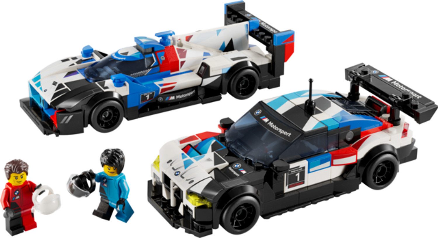 LEGO® Speed Champions BMW M4 GT3 & BMW M Hybrid V8 Rennwagen Konstruktionsspielsteine, (BMW M4 GT3 & BMW M Hybrid V8 Rennwagen, Klemmbausteine), Made in Europe