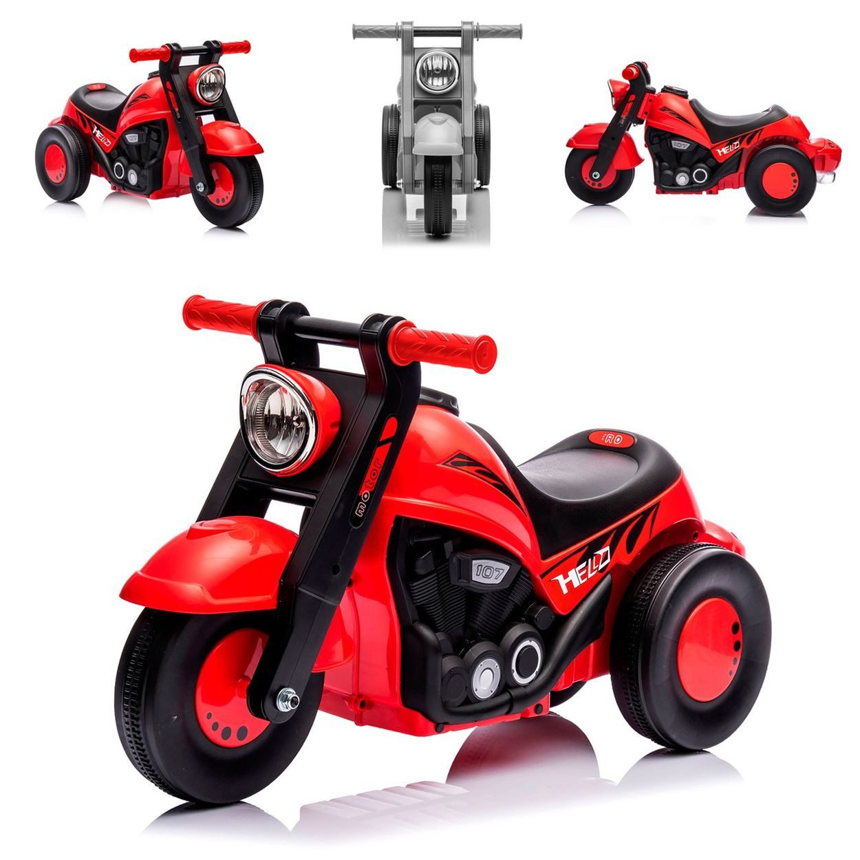 Chipolino Rutscher Bubble Rider, Seifenblasenfunktion, Musik, Motorraddesign, Dreiradkonstruktion