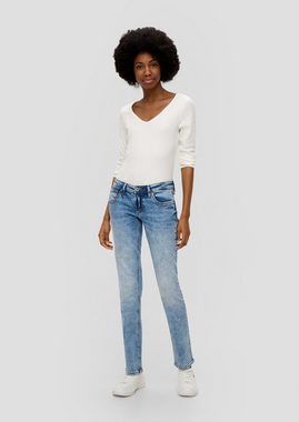 QS Stoffhose Jeans Catie / Slim Fit / Mid Rise / Slim Leg