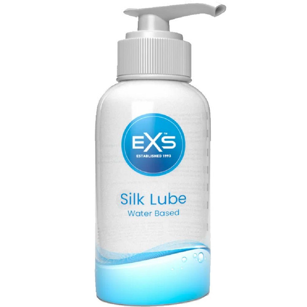 EXS Gleitgel Silky Lube - seidenzartes Gleitgel mit Aloe Vera, Flasche mit 250ml, weiße Rezeptur, seidiges Gefühl, lange gleitfähig | Gleitgele