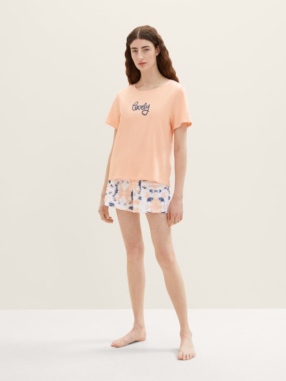 TOM TAILOR Pyjama Kurz-Pyjama mit Print