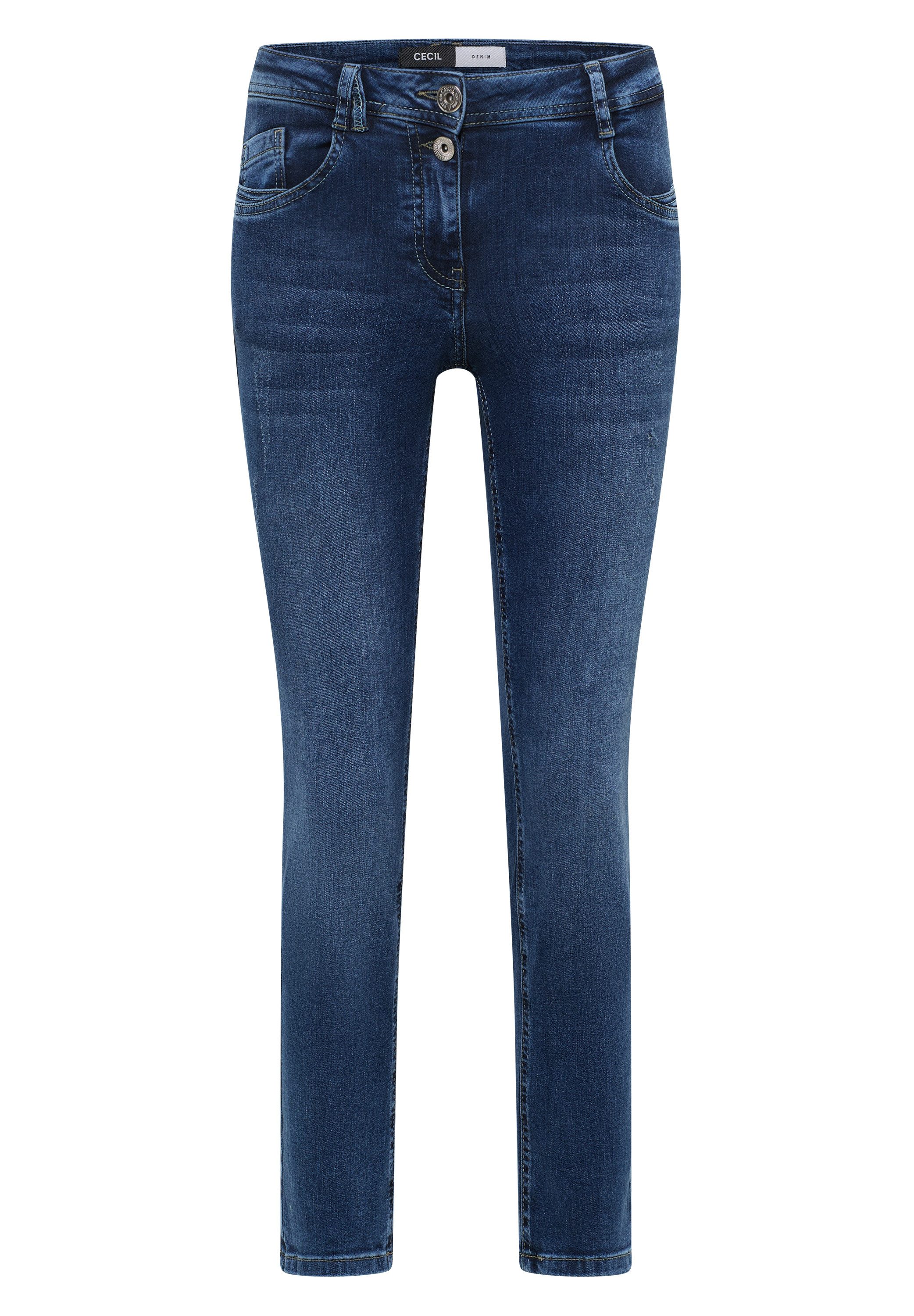 CECIL Slim-fit-Jeans Middle Waist