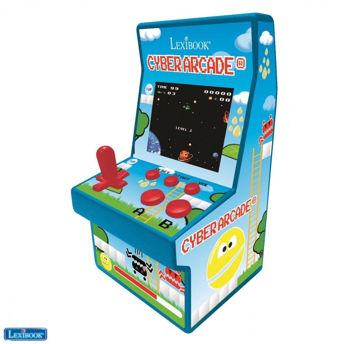 Lexibook® Spiel, Spielkonsole 200 Spieleklassikern Cyber Arcade® mit 2,8''  Bildschirm