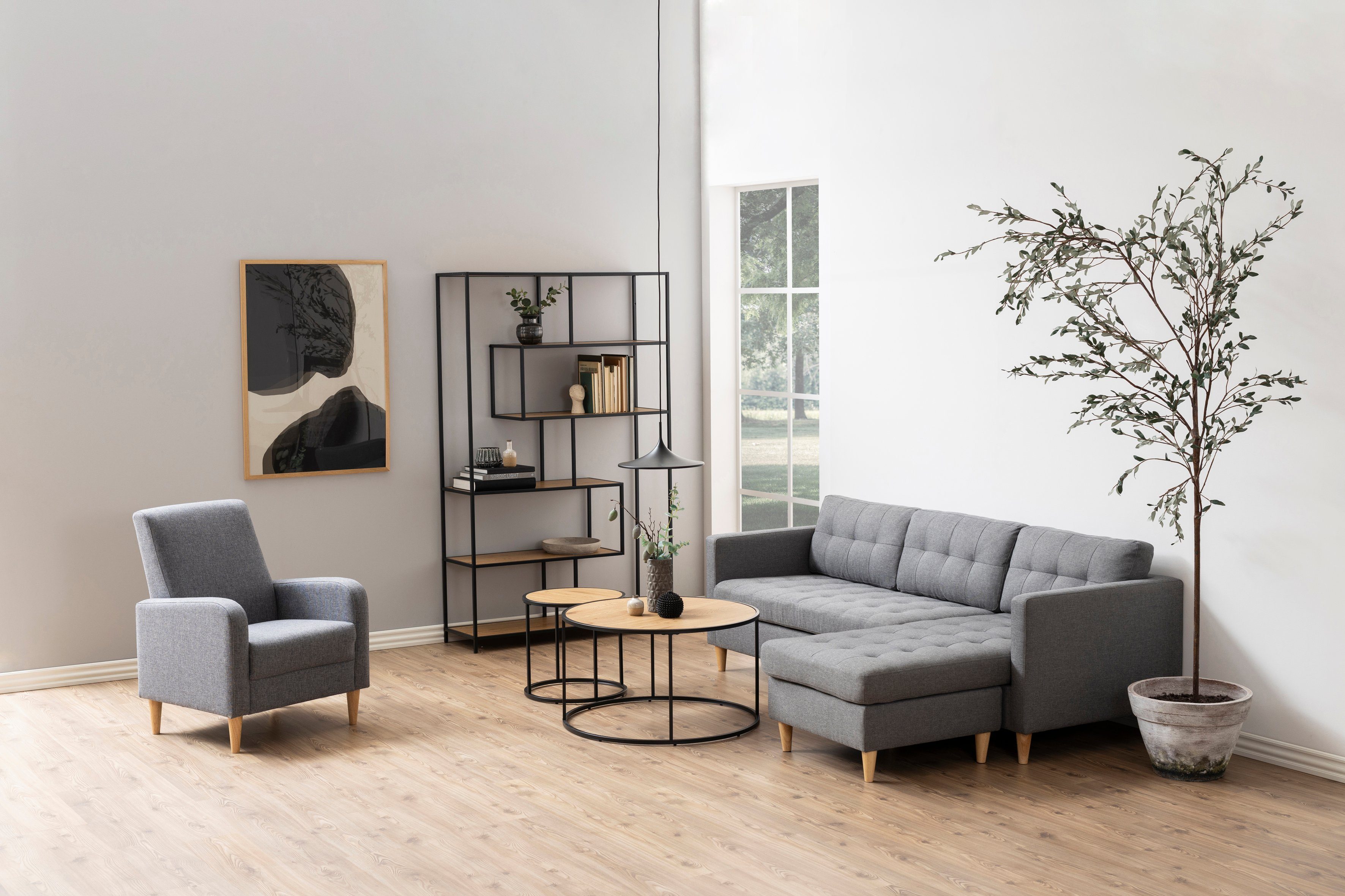 ACTONA GROUP Bücherregal, Metallgestell, modernes Design, günstig online kaufen