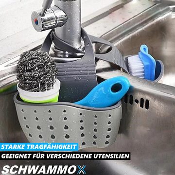MAVURA Schwammhalter SCHWAMMOX Schwammhalter Waschbecken Spülbecken Küchenutensilienhalter, Schwamm Halterung Abtropfbecken Organizer