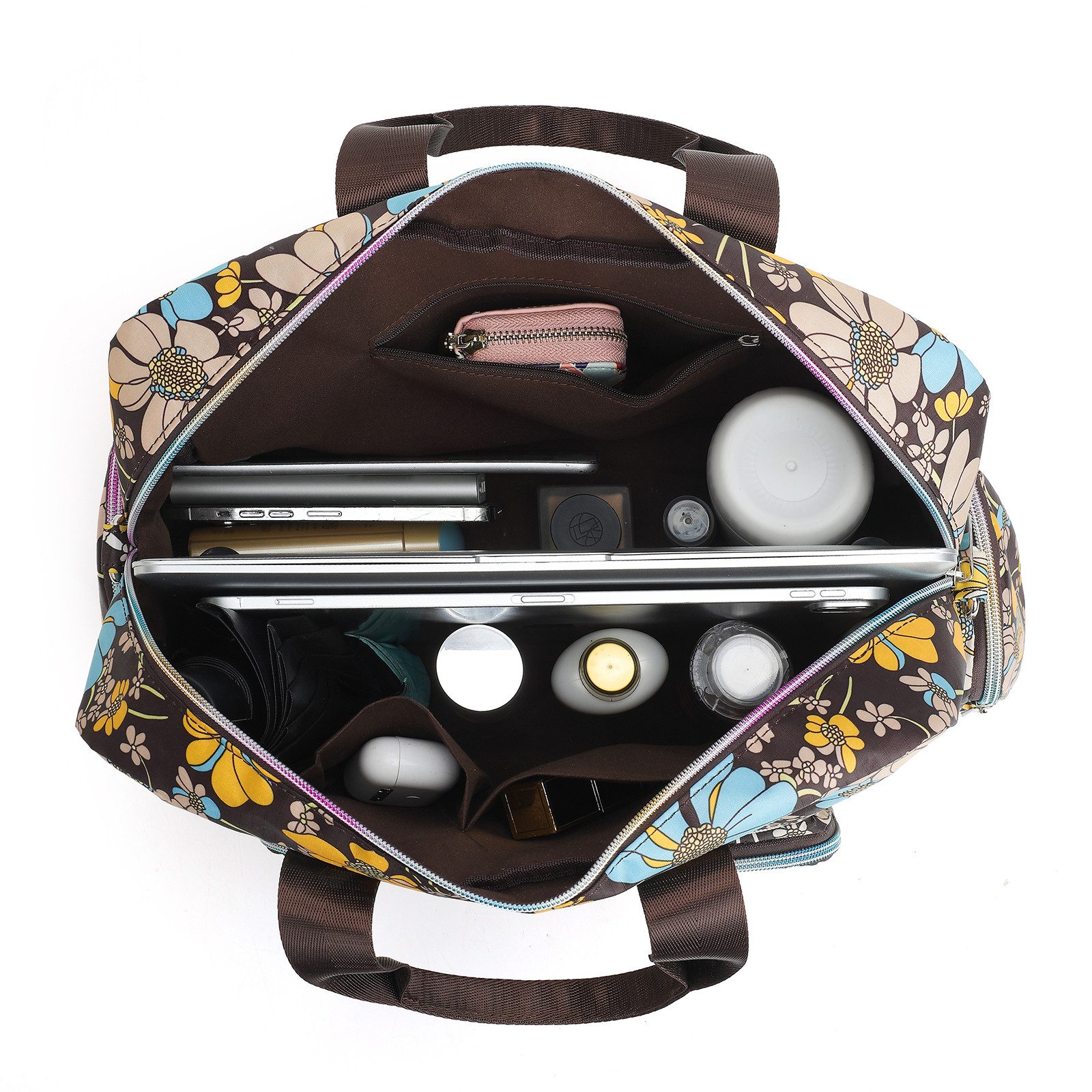 KONO Handtasche Damenhandtasche, Wasserdicht mit Blumenmuster