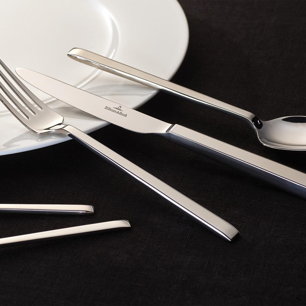 Villeroy & Boch Signature Besteck-Set La Classica Tafelbesteck 70tlg. 49x34x13cm (70-tlg), 12 Personen, Edelstahl, Edelstahl, 70 Stck, spülmaschinenfest