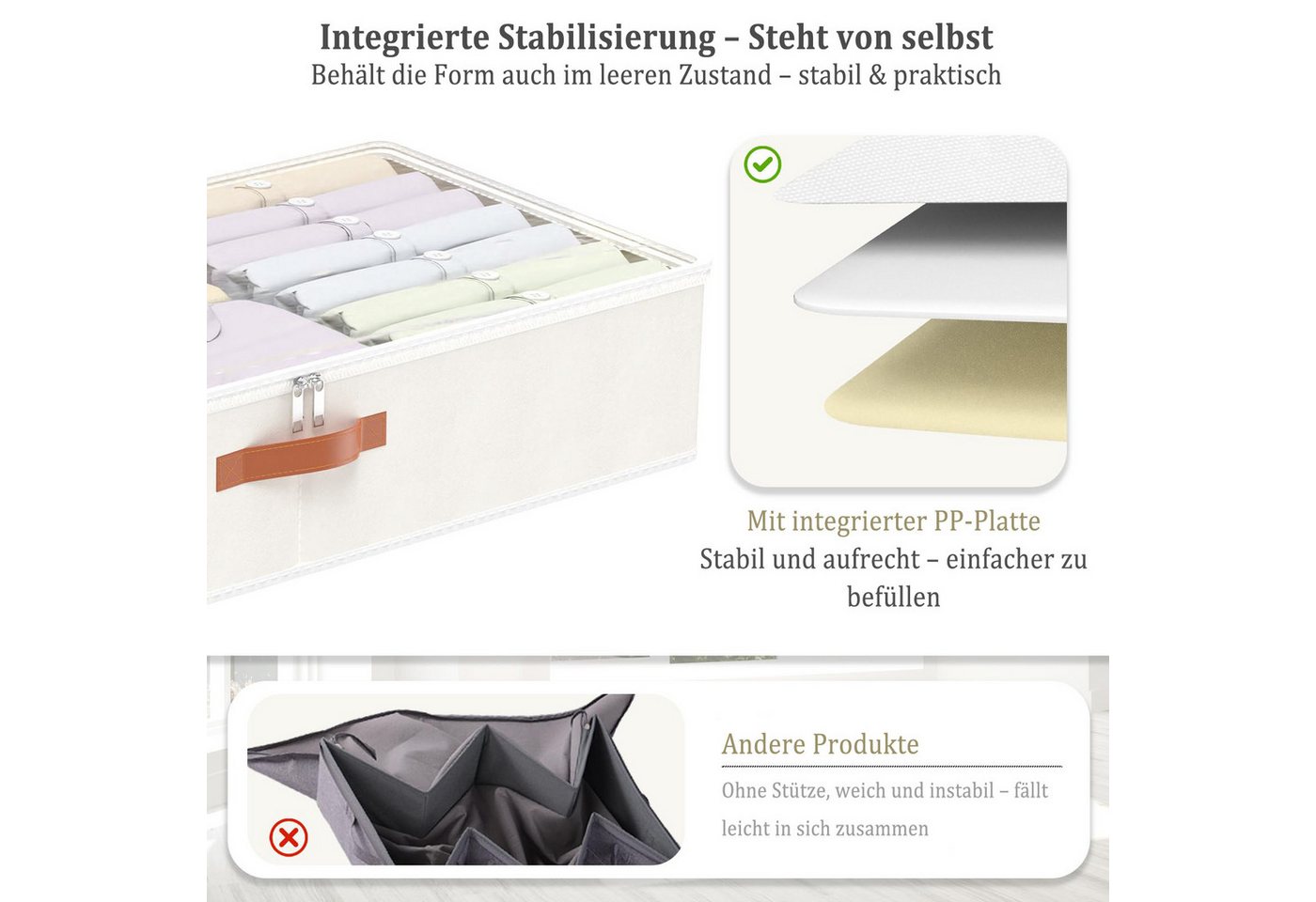 Thumbnail - Coonoor Aufbewahrungsbox 90L Unterbett-Aufbewahrungsbox, faltbare Aufbewahrungstasche, (1 St), große Aufbewahrungsbox fü...