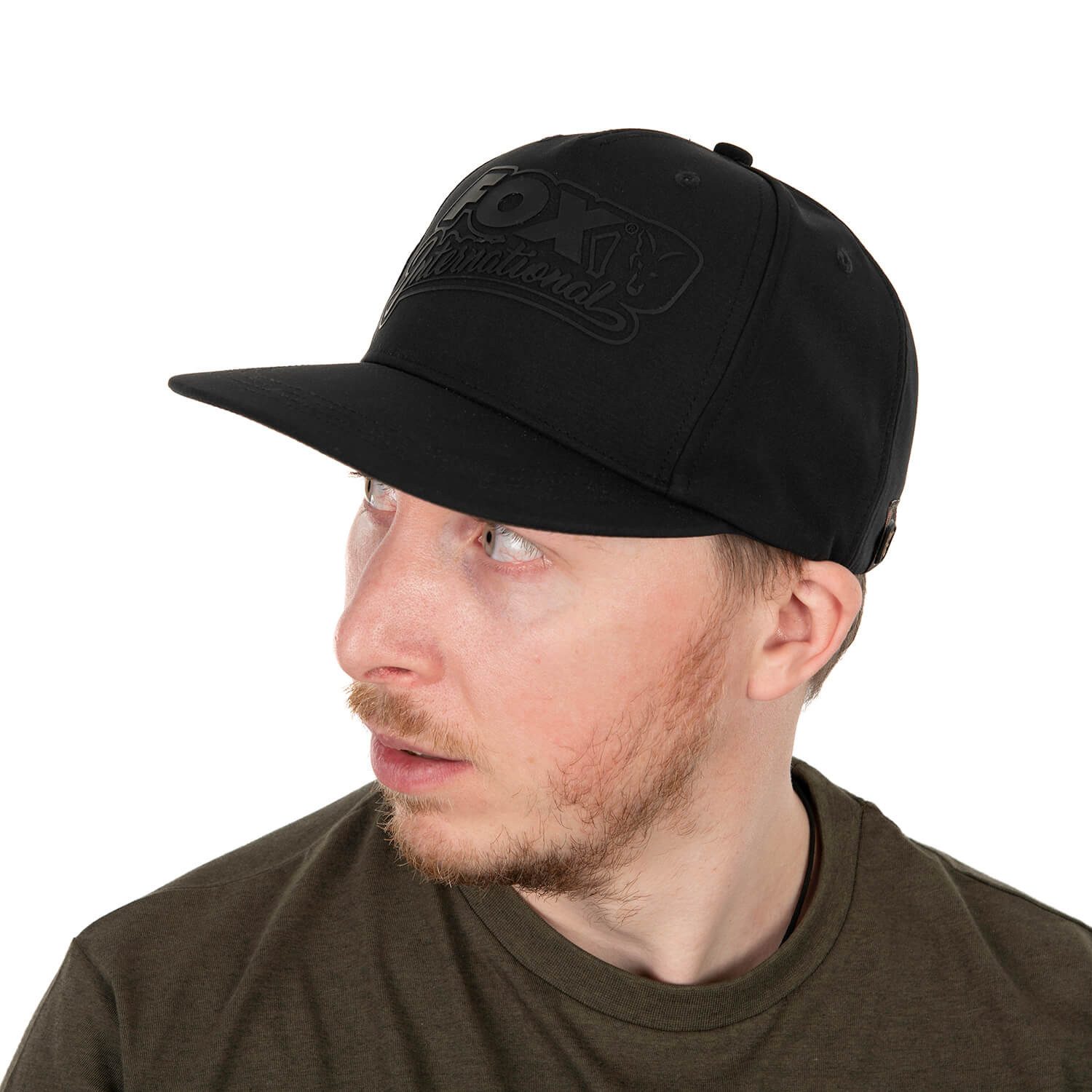 FOX International Snapback Cap Fox Flat Peak Snapback Cap Kappe Schwarz Camo