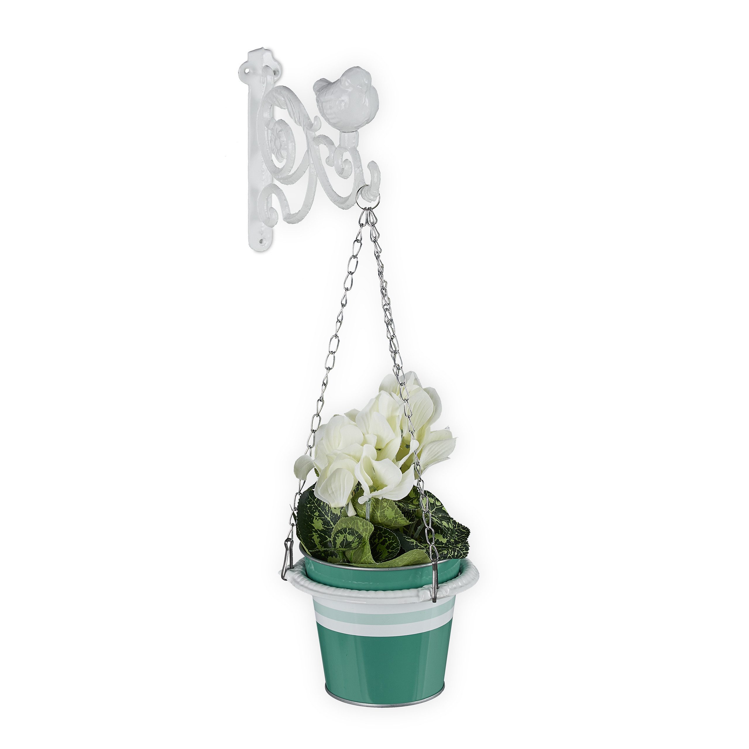 relaxdays Blumenampel Halterung für die Wand, günstig online kaufen