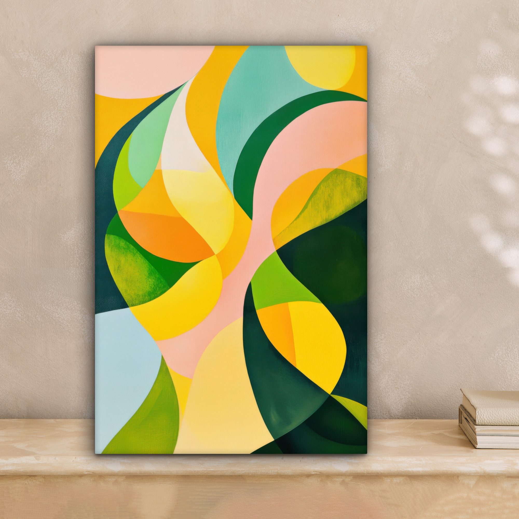 OneMillionCanvasses® Leinwandbild Abstrakt - Gelb - günstig online kaufen