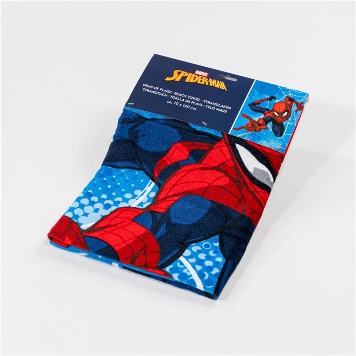 Spiderman Strandtuch Kinder Badetuch Baumwolle für Strand und Schwimmbad 70x140 cm