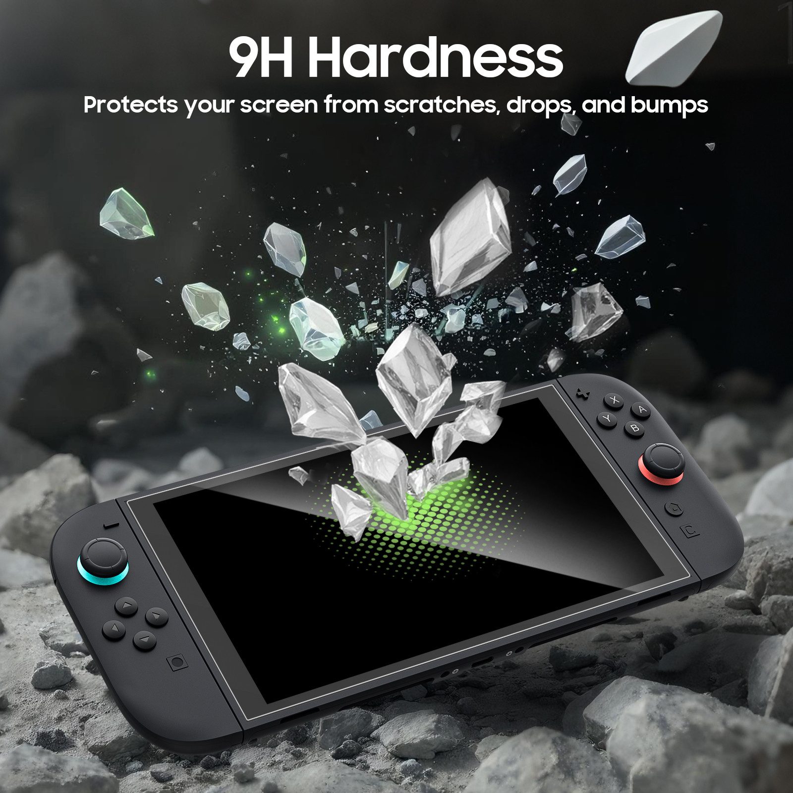 Fintie Nintendo-Schutzhülle Tasche mit 2 Panzerglas für Nintendo Switch 2(2025), 2-in-1 Zubehörset, mit 2 Stücke Schutzfolie, 1 Tragetasche mit großem Fassungsvermögen