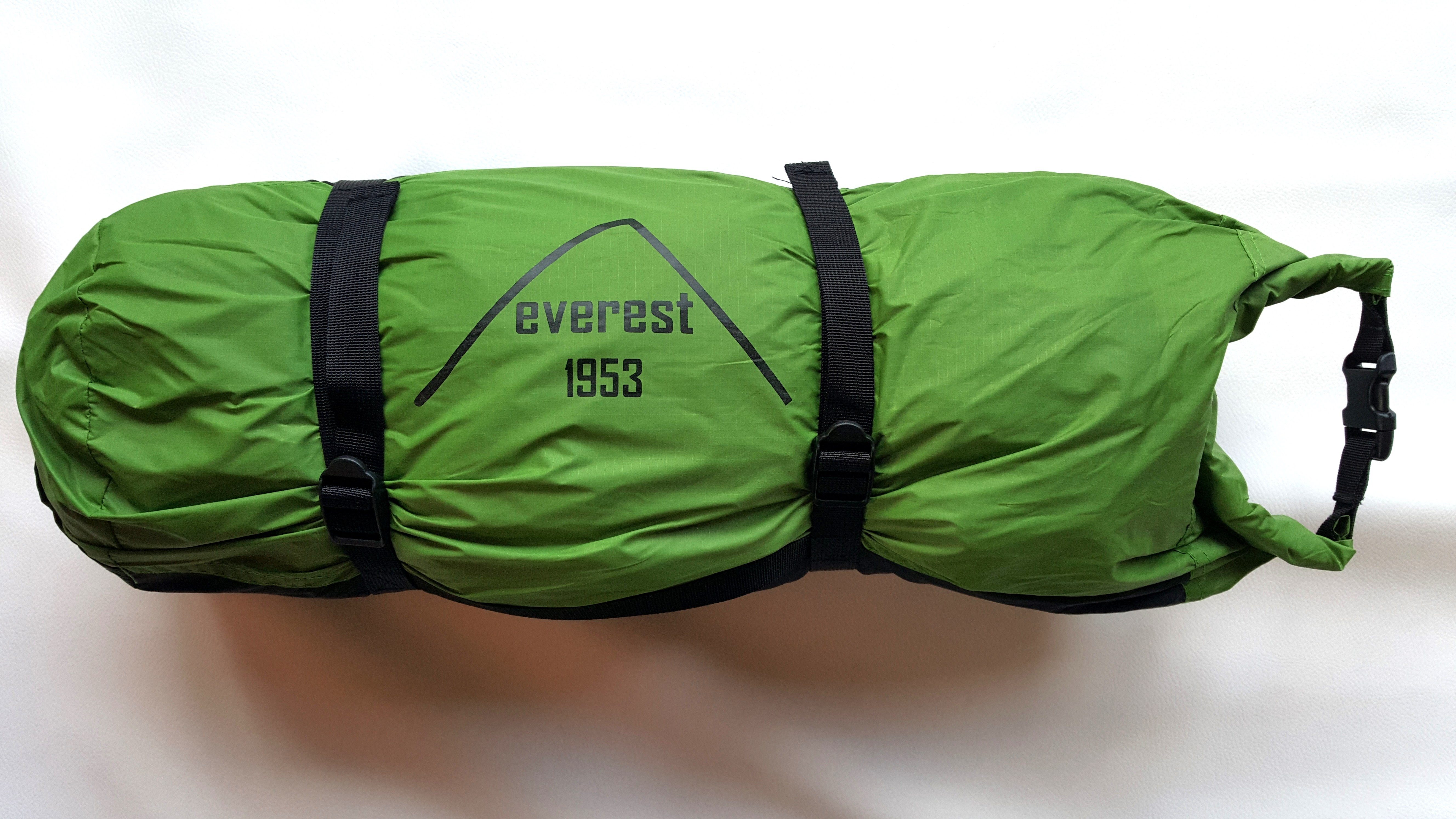 everest 1953 Geodätzelt Expeditionszelt grün Kuppelzelt 1 Personen Zelt Silikon TP1x, Personen: 1, Aluminiumgestänge