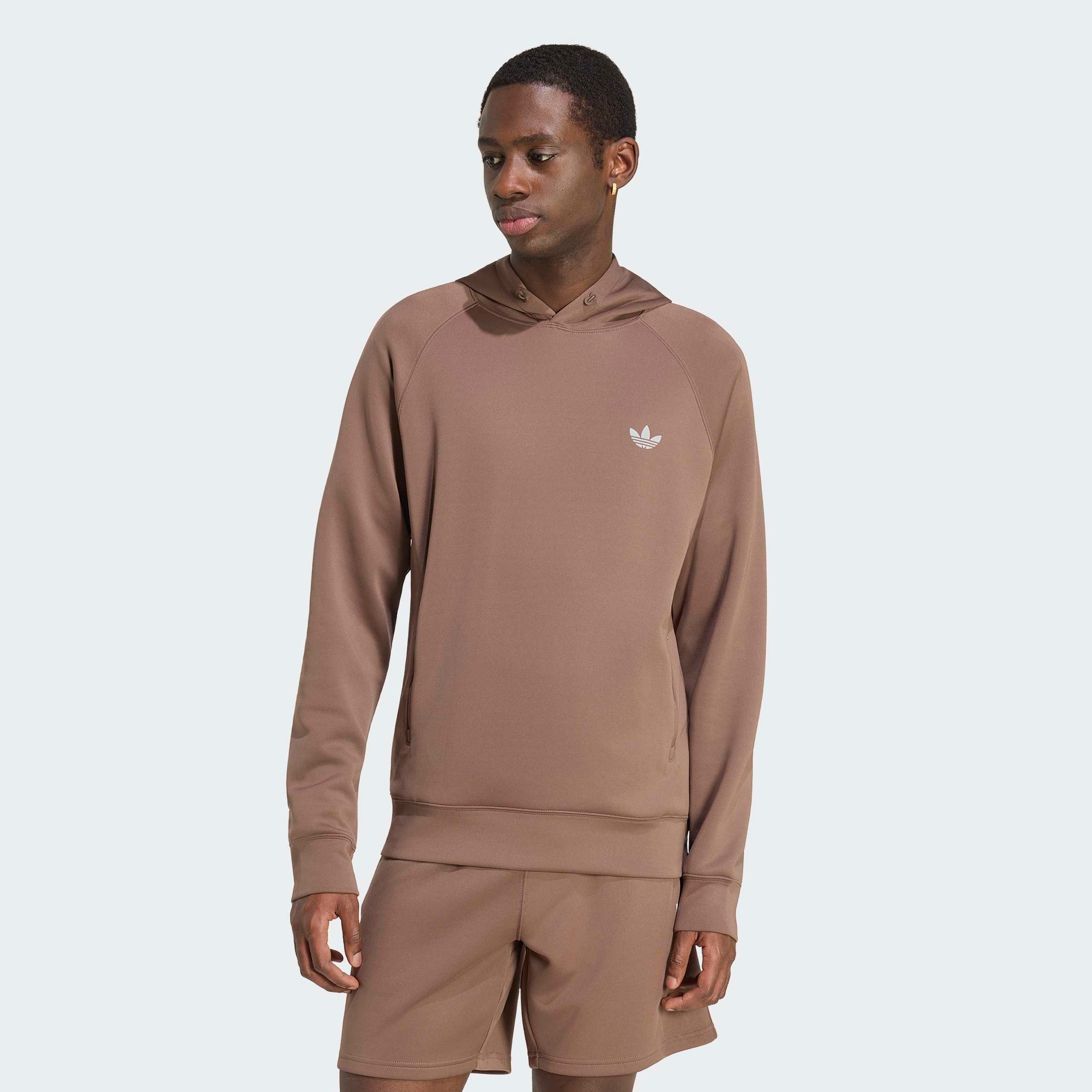 adidas Originals Kapuzensweatshirt TREFOIL ESSENTIALS SPACER HOODIE mit Kapuze, ohne Verschluss, in normaler Länge