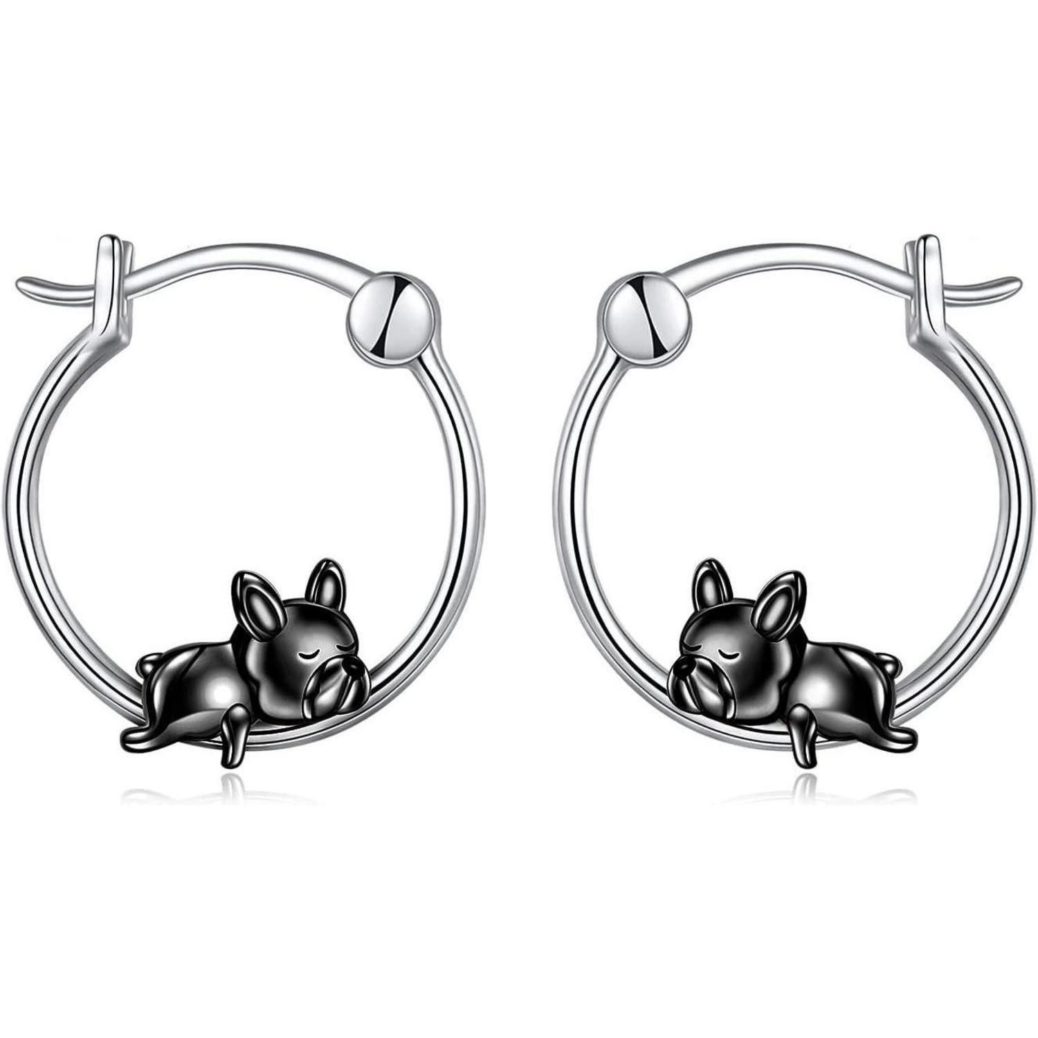 LuxusKollektion Schmuckset Creolen 925 Sterling Silber Katze Französische B günstig online kaufen