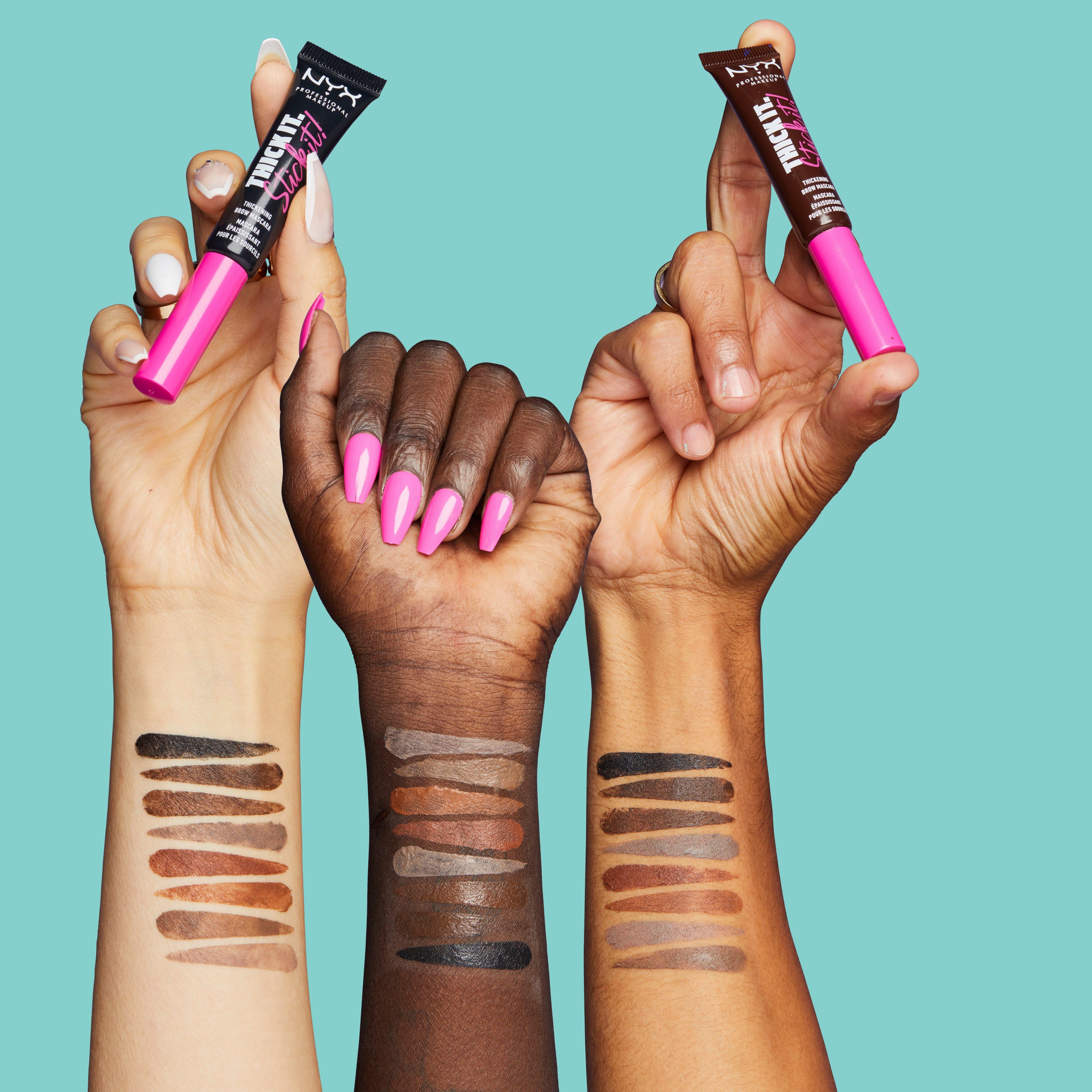 NYX Professional Makeup Thick it. Stick it! Thickening Brow Mascara Augenbrauengel · 7 ml · Braun – Bild 5 von 5