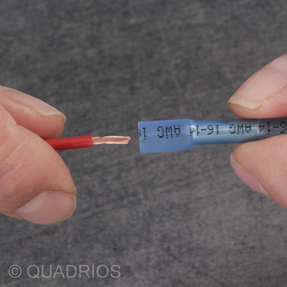 Quadrios 22C467 Vol, mm² mm² Stoßverbinder 0.5 mit Stoßverbinder 22C467 1.5 Quadrios Schrumpfschlauch