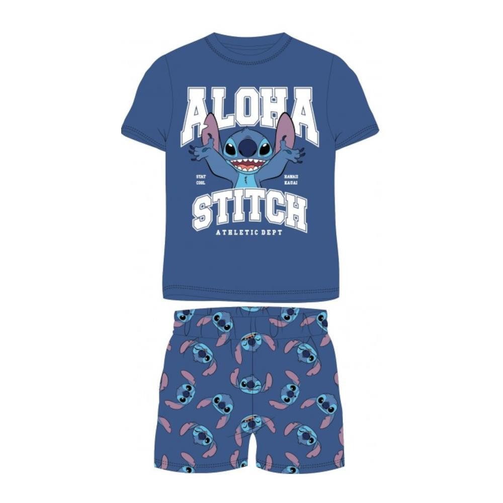 Lilo & Stitch Pyjama Stitch "Aloha" Pyjama, Kurzes Oberteil, kurze Hose (Set, 2 tlg., Set bestehend aus Oberteil und Hose)