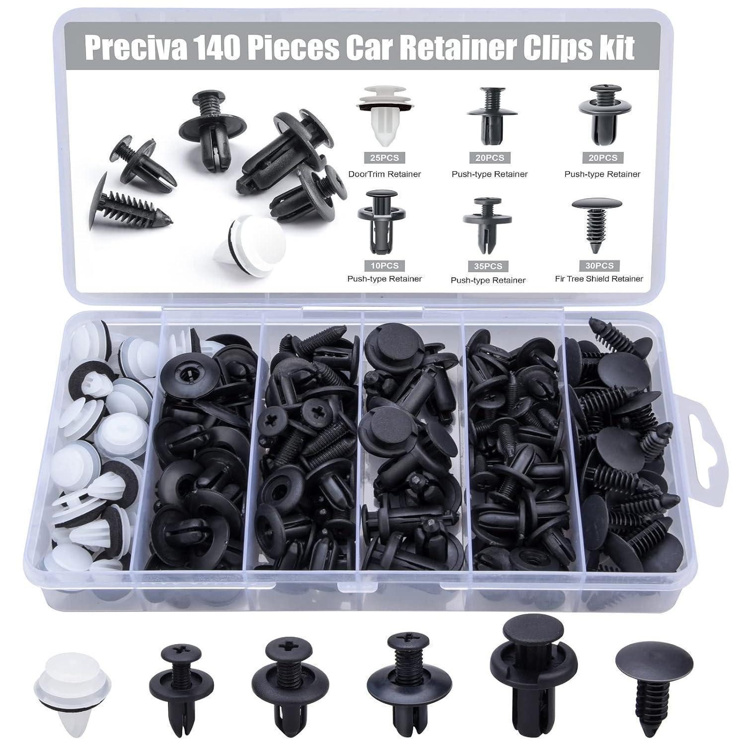 LuxusKollektion Leisten-Befestigungsclips Auto Befestigung Clips Set 140tlg