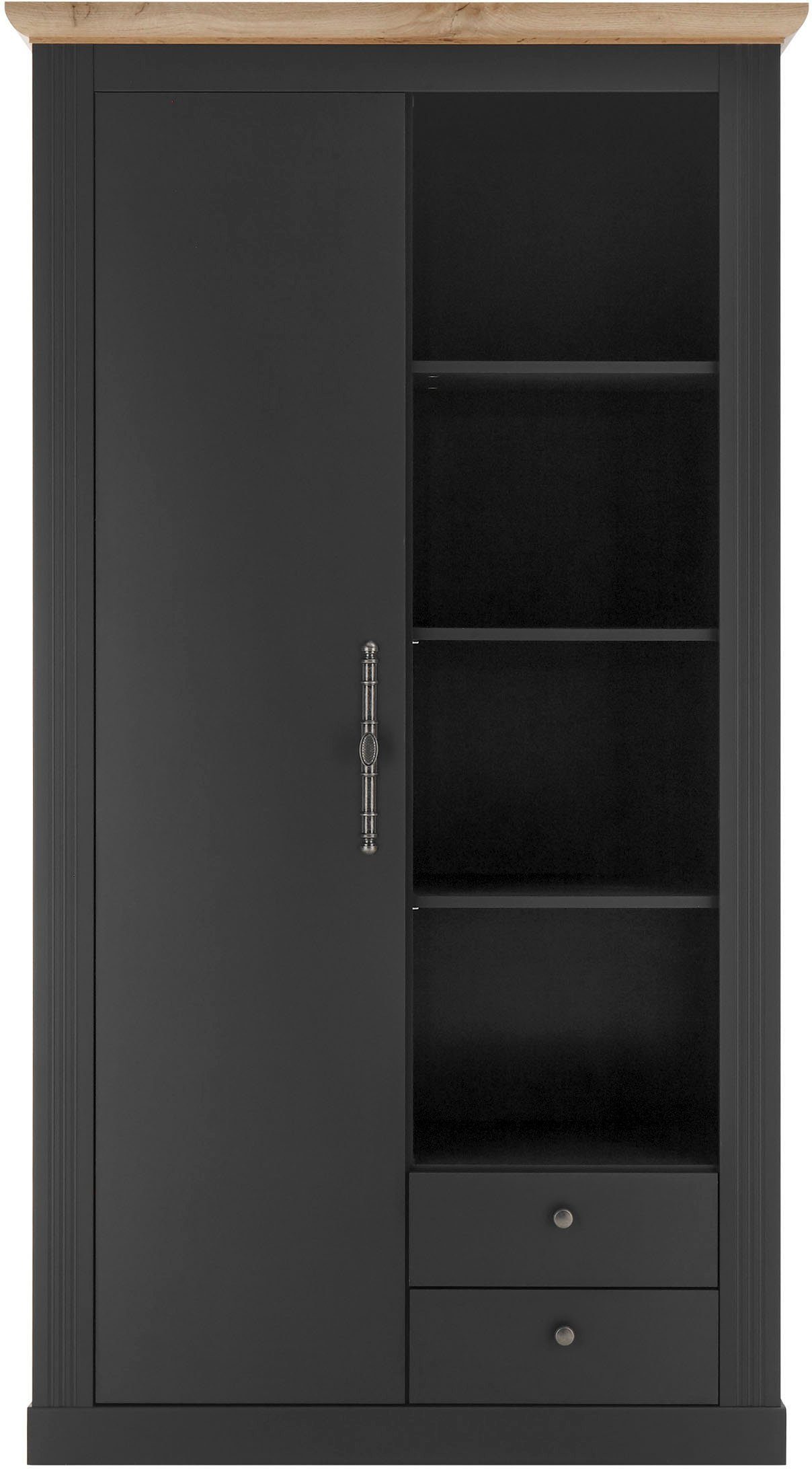 OTTO home Garderobenschrank Westminster, Schrank im Landhausstil, Hochschrank, Schuhschrank Metallgriffe, viel Stauraum, in 2 Farben erhältlich, 203 cm hoch