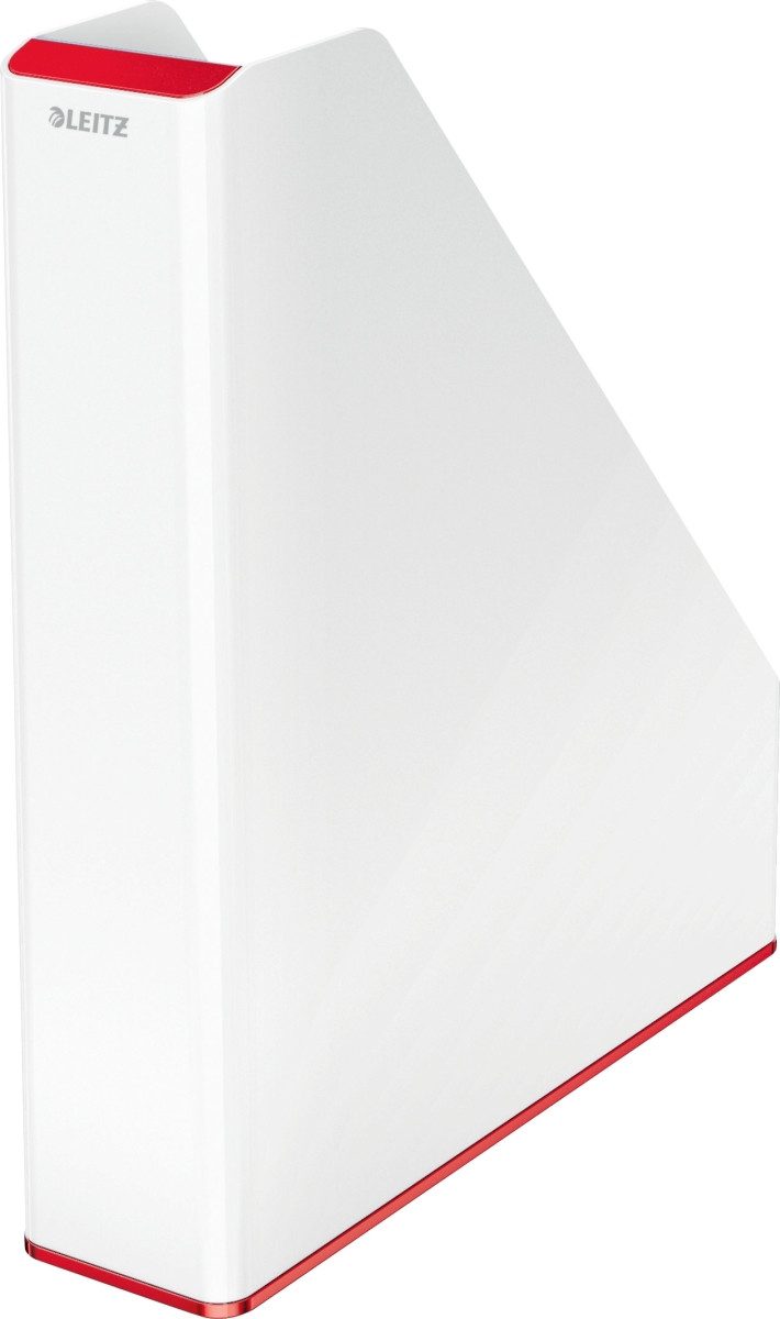 LEITZ Stehsammler Stehsammler Wow Duo Colour A4 PS weiß/rot