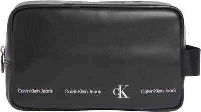 Calvin Klein Jeans Kosmetiktasche »LOGO STRIPE WASHBAG«, mit schönem Logo Druck