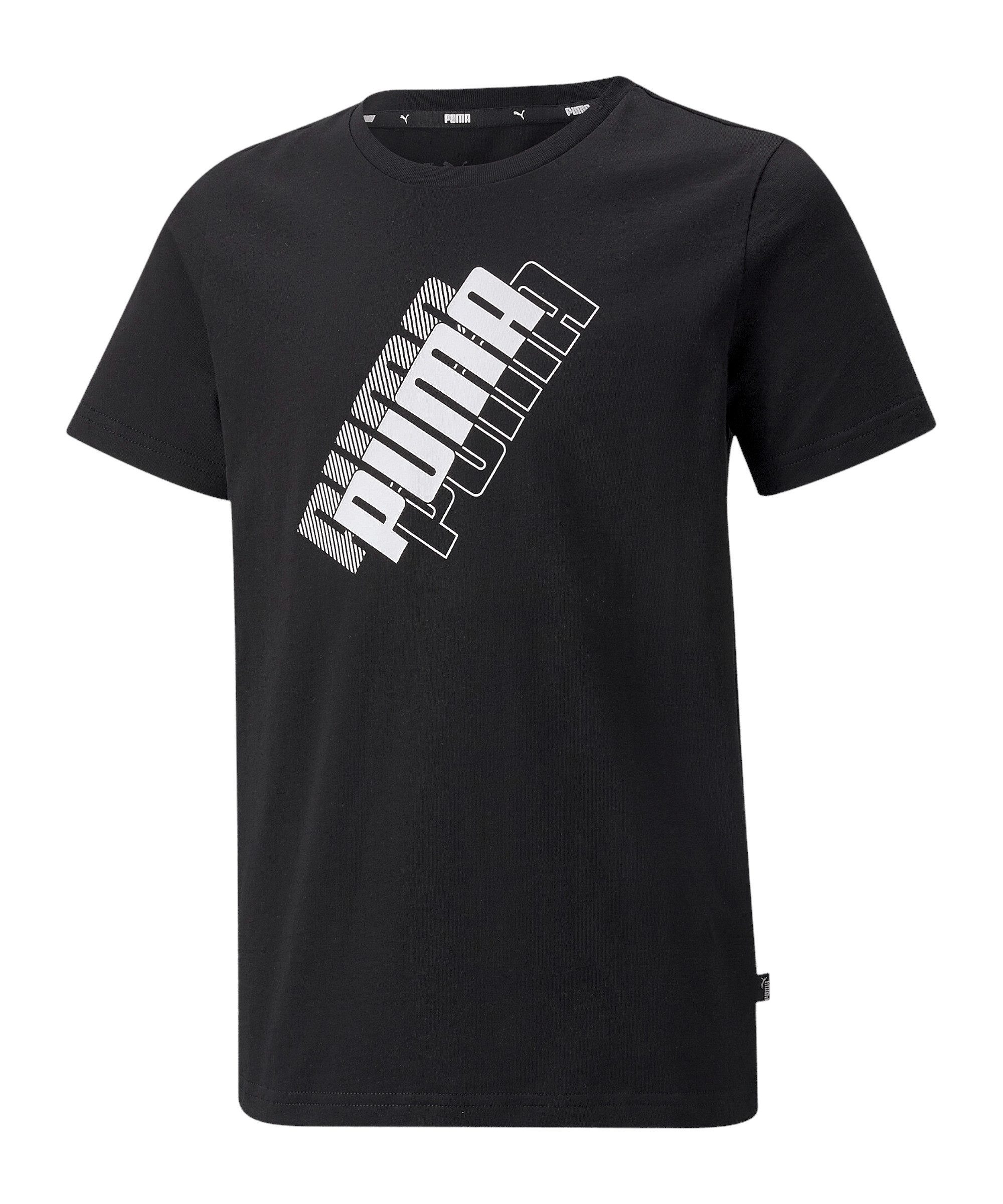 T-Shirt PUMA Power Logo T-Shirt Kids Kurzarm-Shirts Kinder