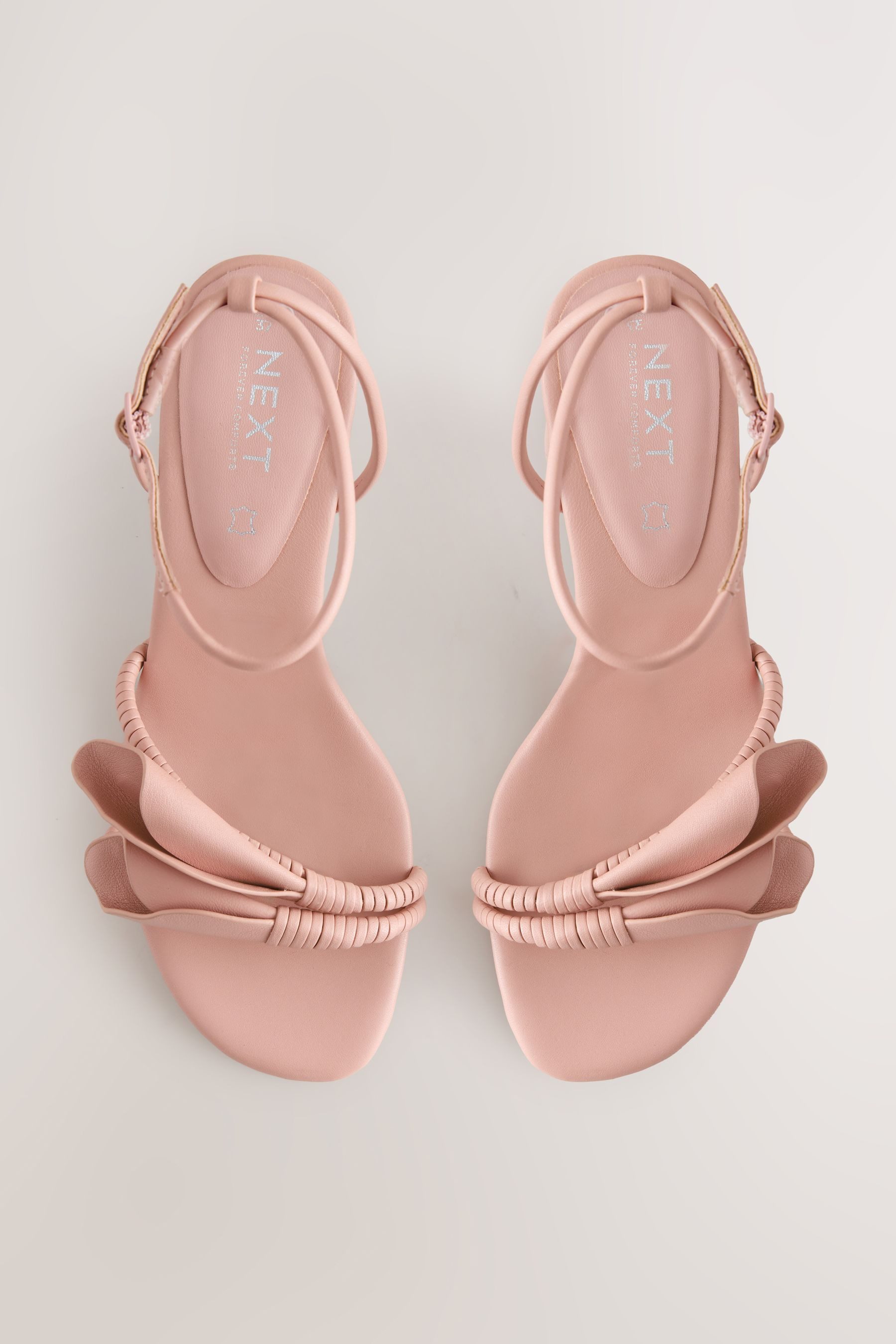 Next Forever Comfort® Ledersandaletten, Tulpen-Absatz Sandale (1-tlg)