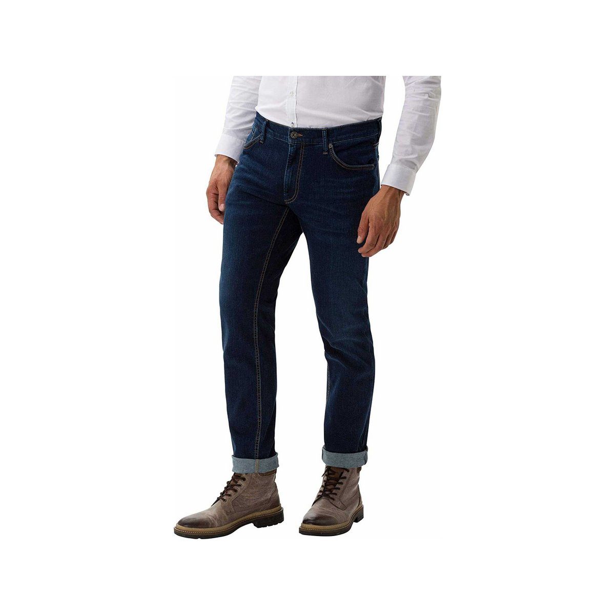 blau regular Straight-Jeans Brax (1-tlg)