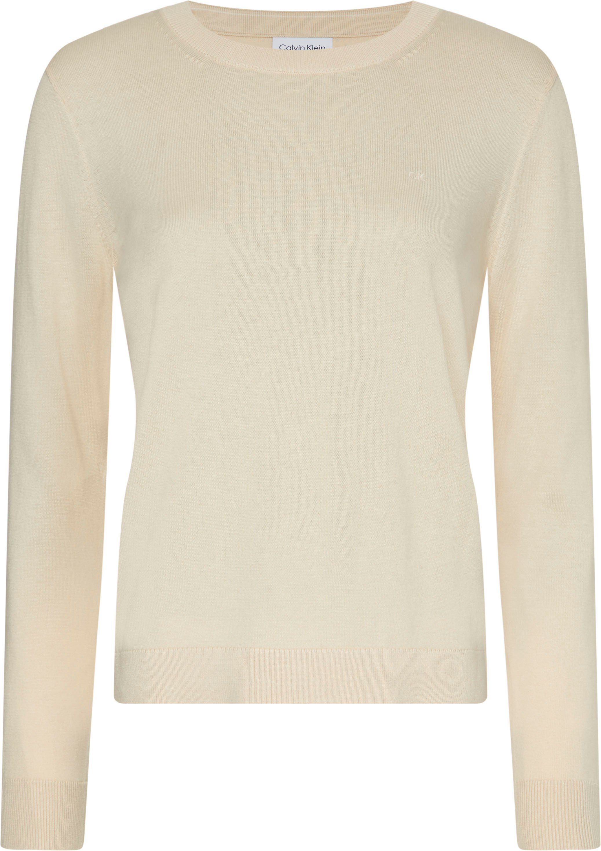 Calvin Klein Curve Rundhalspullover INCLUSIVE COTTON SILK SWEATER im Basic-Style