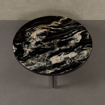 MAGNA Atelier Couchtisch OSAKA mit exklusivem Marmor, Wohnzimmertisch, rund, Coffee Table, 96x35cm