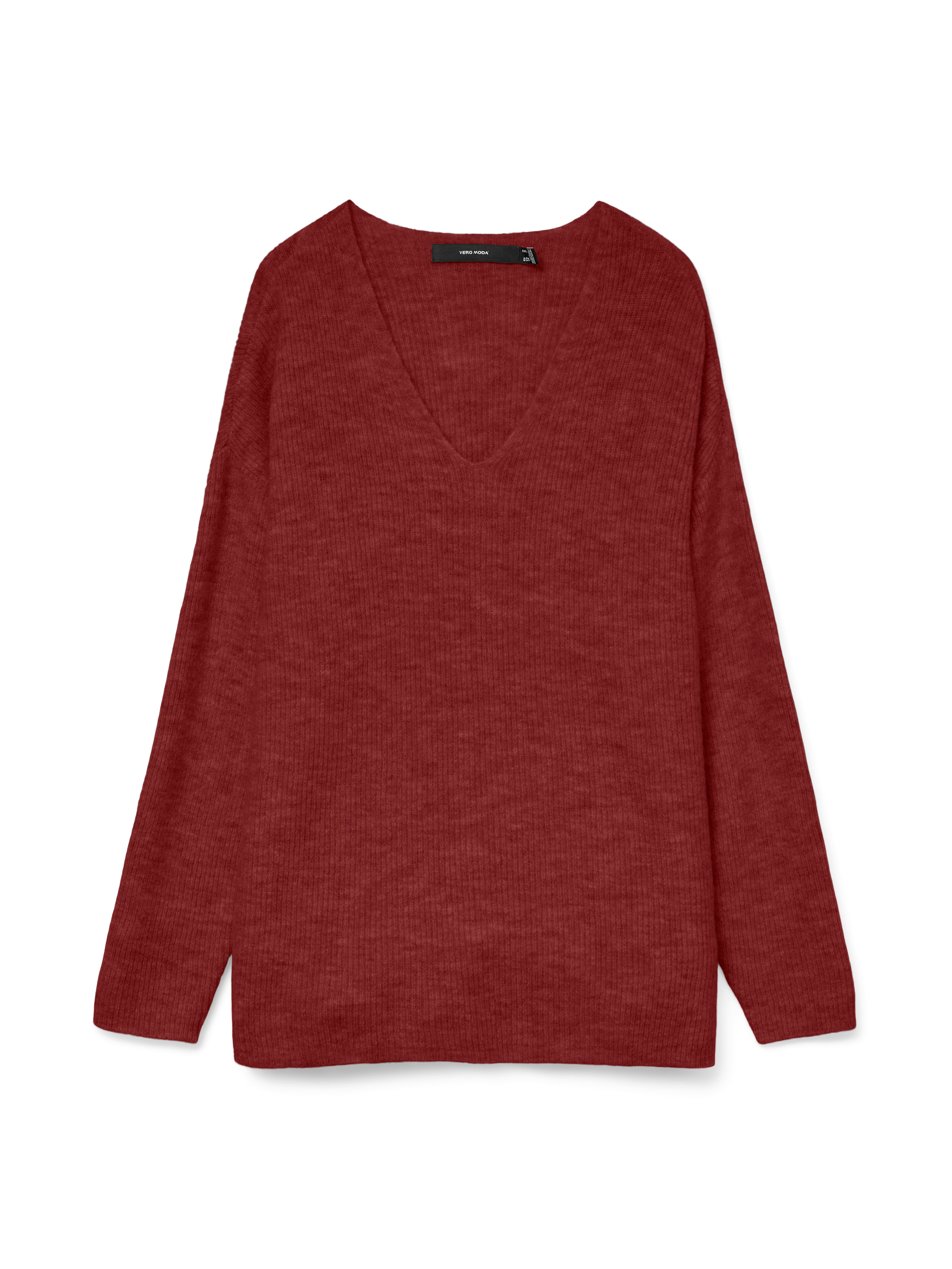 Vero Moda V-Ausschnitt-Pullover VMCREWLEFILE LS V-NECK günstig online kaufen