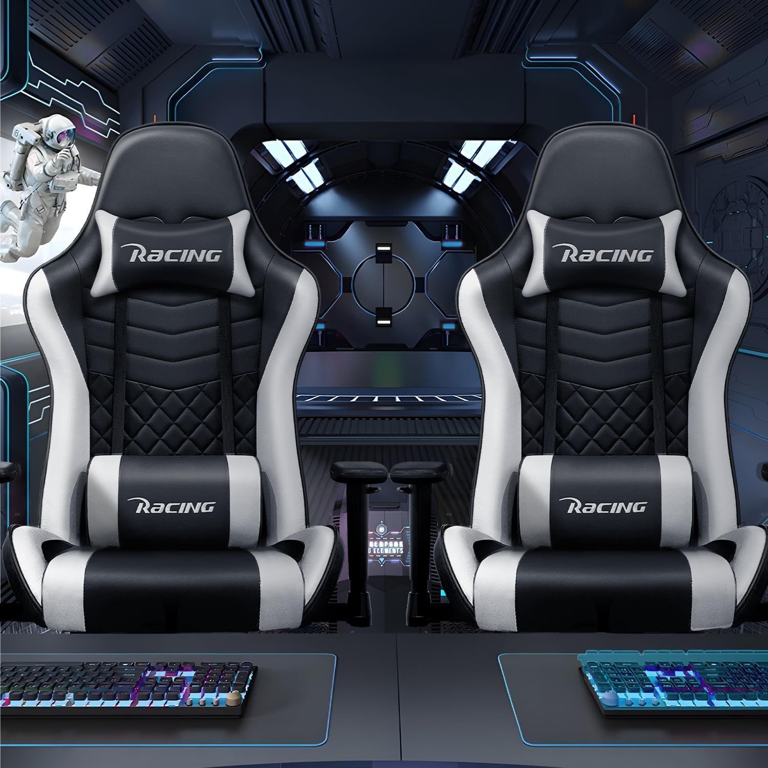 Hiazurm Gaming-Stuhl Gaming Stuhl Ergonomisch Gaming günstig online kaufen