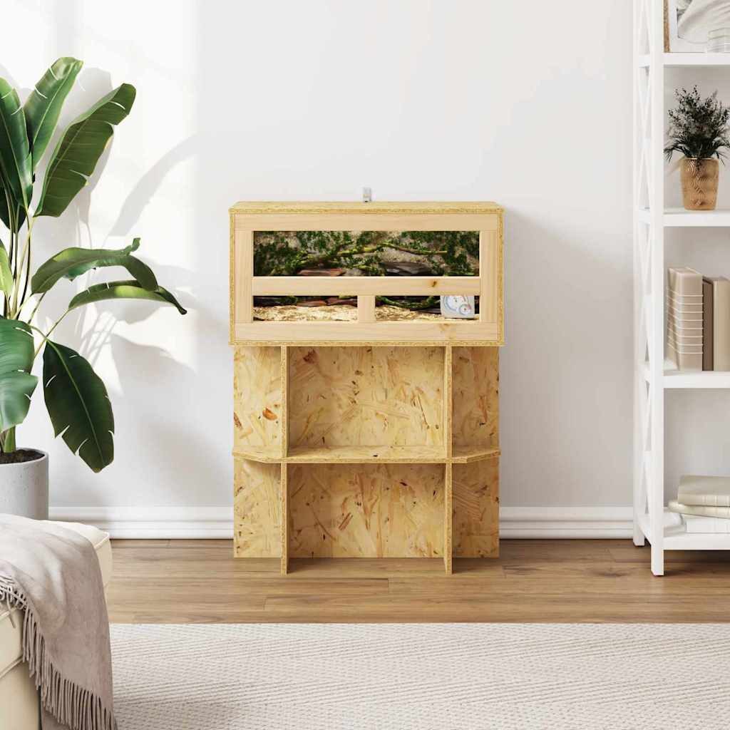 vidaXL Terrarium Terrarium Braun 60 x 30 x 80 cm OSB