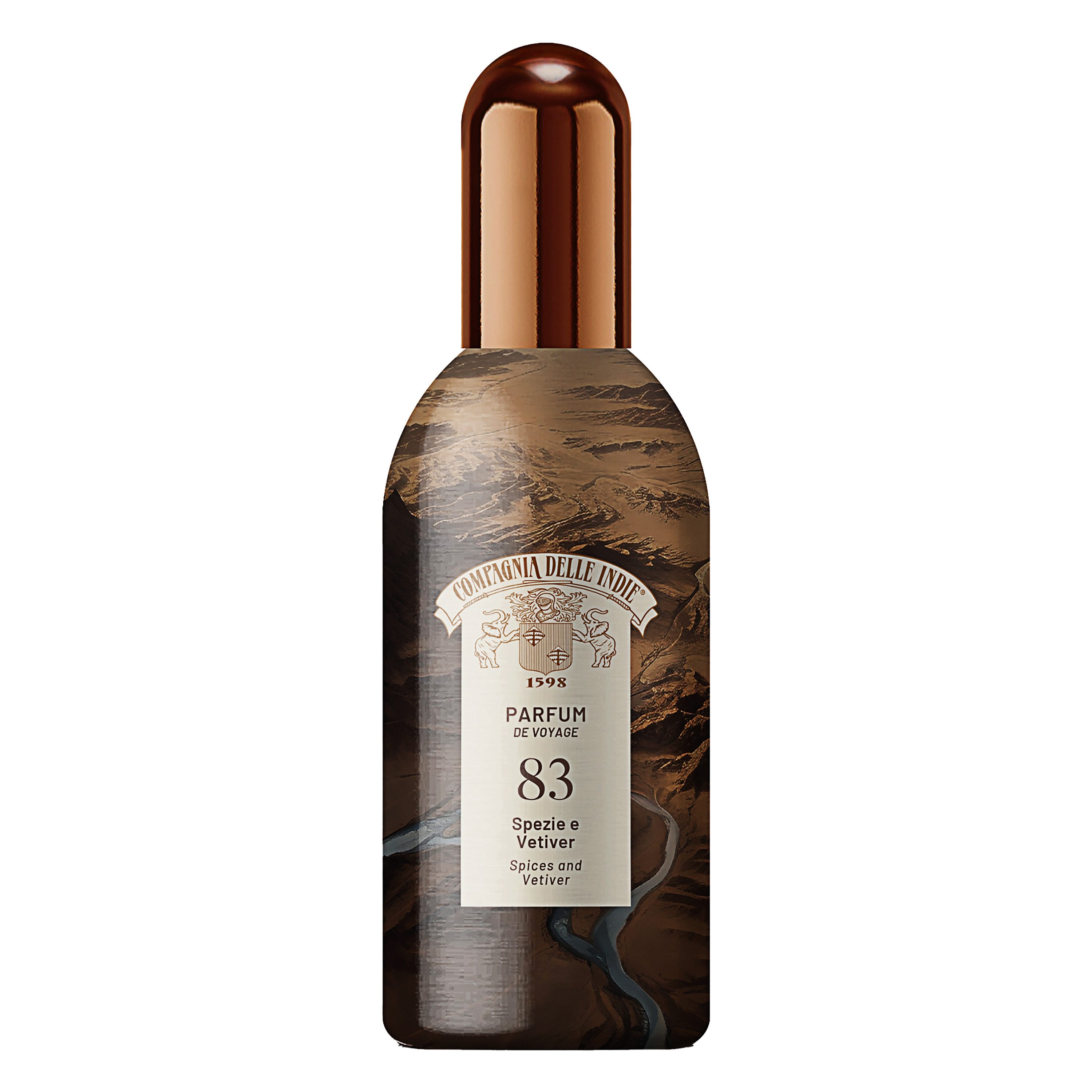 Compagnia delle Indie Eau de Parfum Parfum de Voyage 83 Gewürze & Vetiver, 100 ml – markant & raffiniert
