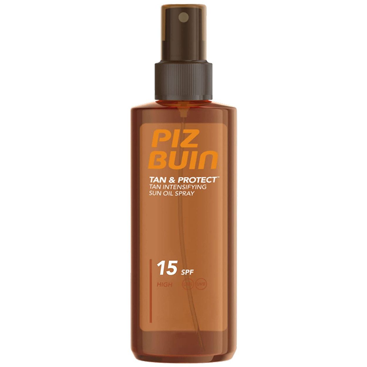 Piz Buin Sonnenschutzspray Piz Buin Tan & Protect Sonnenöl-Spray SPF15 150 ml, Unterstützt die natürliche Bräunung beim Sonnenbaden